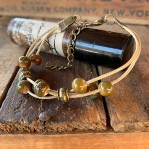 ✨VINTAGE CERAMIC BEAD BOHO STRING BRACELET✨